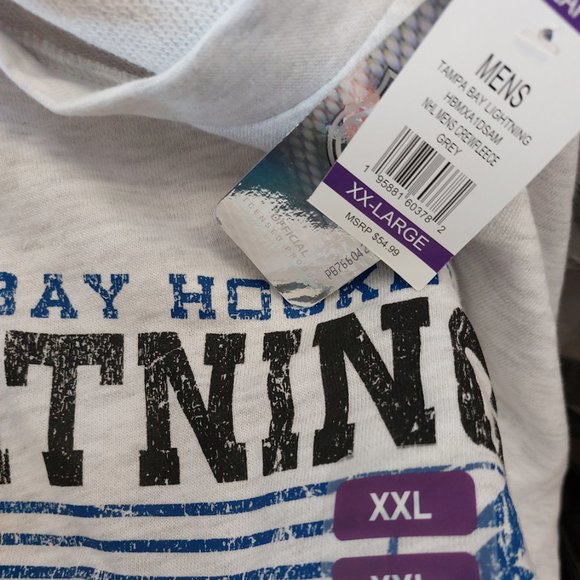 Champion NHL Tampa Bay Lightning Mens Crewneck Fleece Sweatshirt Go Bolts! - Picture 3 of 5